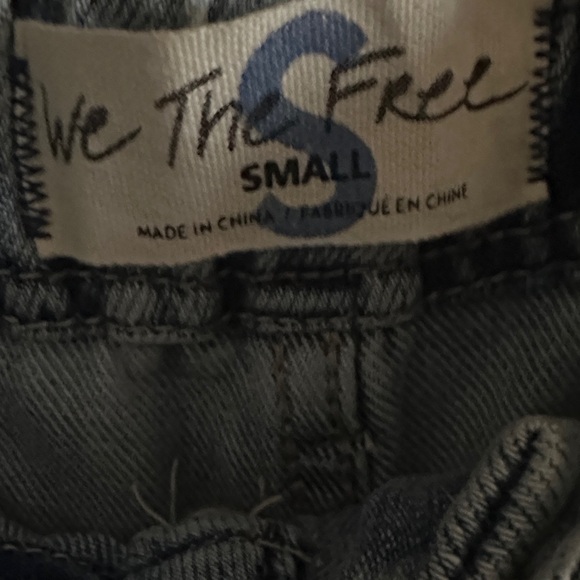 FP WE THE FREE CLOVER Wide-Leg Light Blue Denim Jeans Size S NWT - Picture 7 of 7